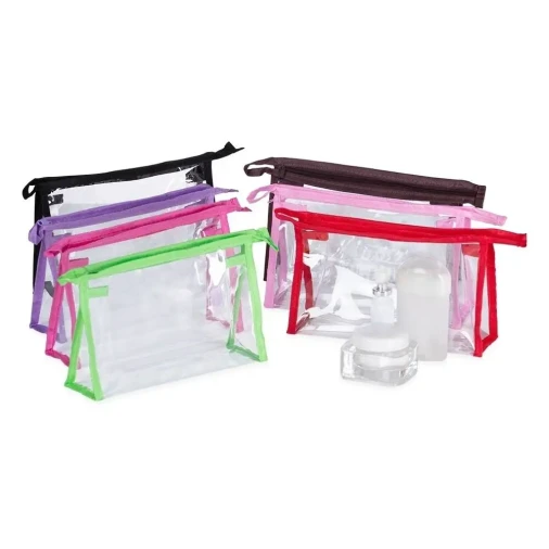 necessaires trapézio Transparente - Foto 1