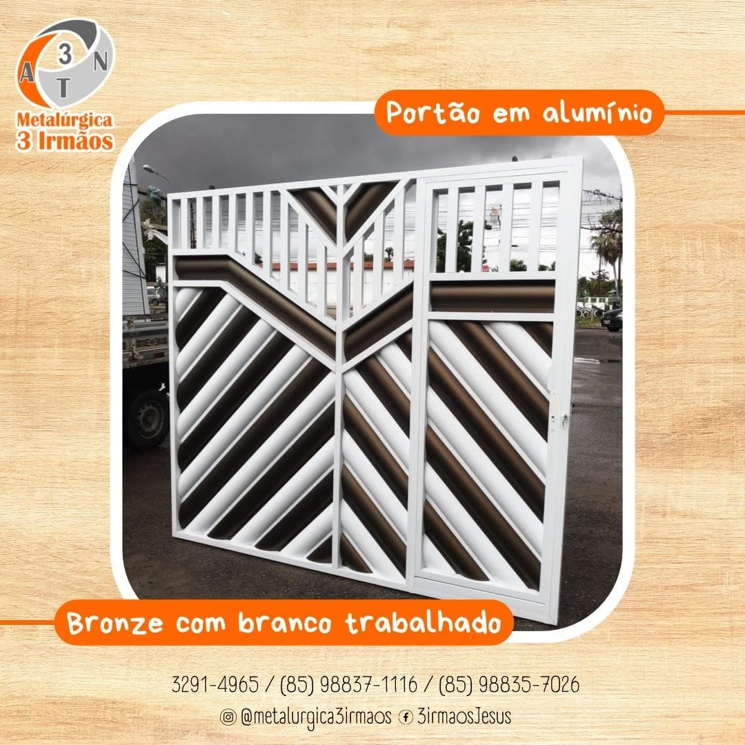 Portão em alumínio