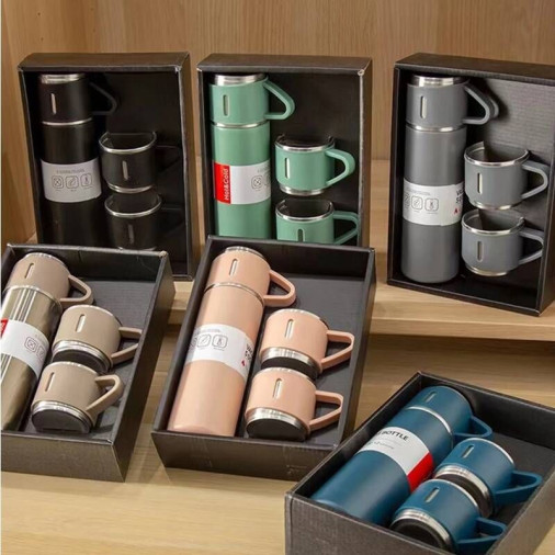 caixa com 75 Garrafa térmica c/3 xicaras - Foto 1