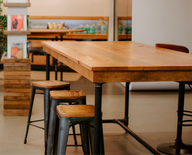 Mesa - Tampo de Madeira Cumaru - Foto 1