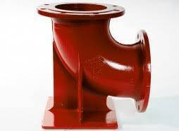 CURVA 90º COM PÉ E FLANGES - Foto 1