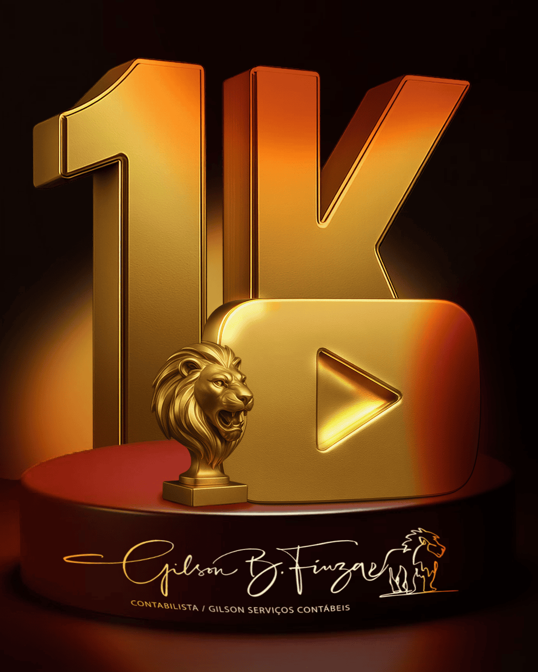 1.000 VEZES OBRIGADO! A Família Gilson Serviços Contábeis cresceu! 1K de Inscritos no Youtube!