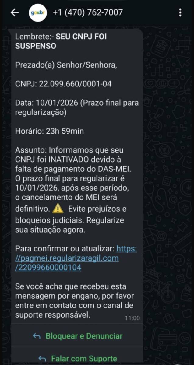 Atenção! MEIs estão sendo alvo do golpe conhecido como 