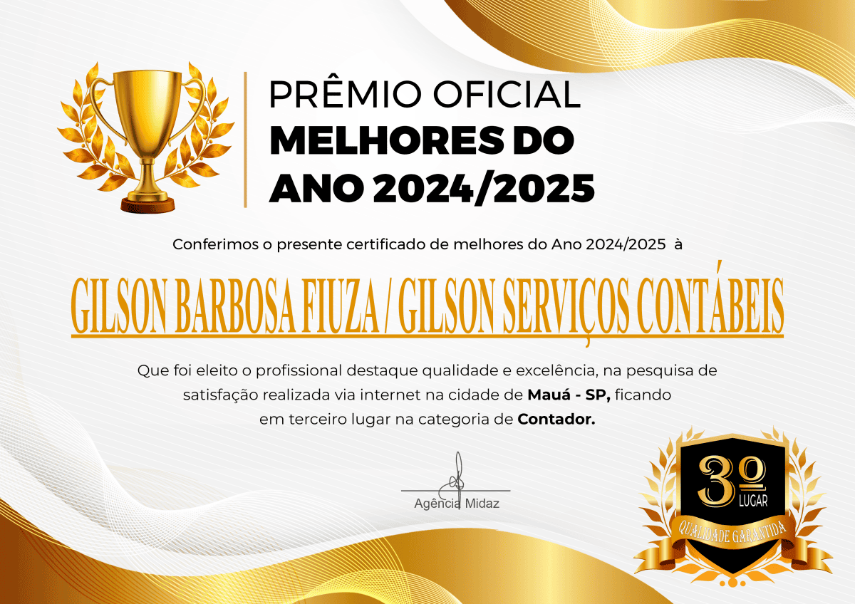 Gilson Serviços Contábeis é eleito um dos melhores contadores na Cidade de Mauá - SP