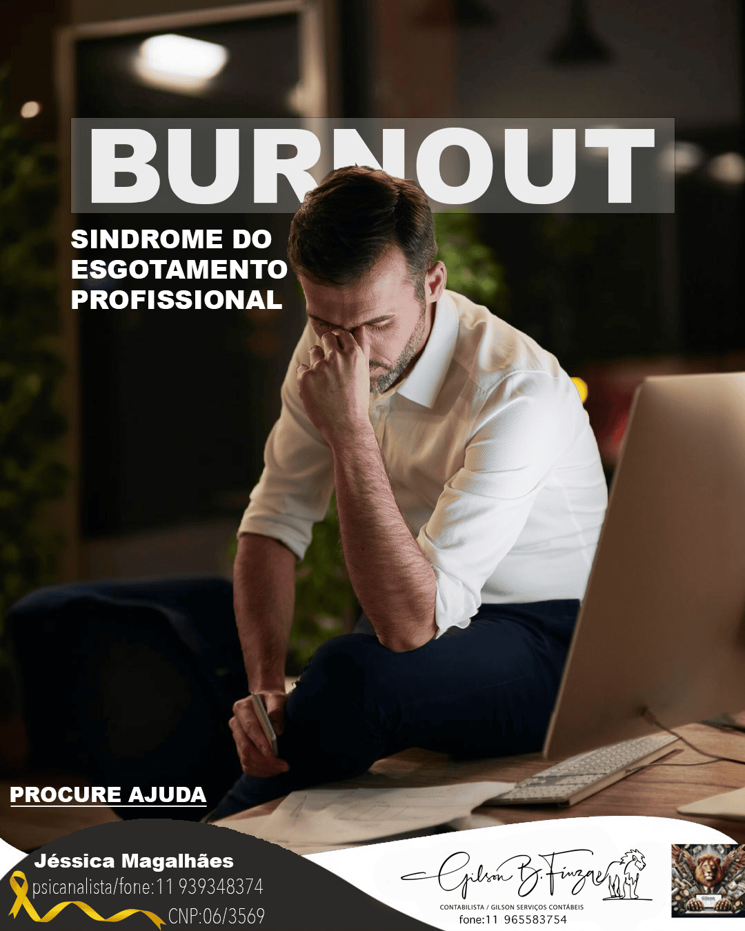 Síndrome de Burnout - Cuidados com a saúde mental de Empreendedores e Trabalhadores