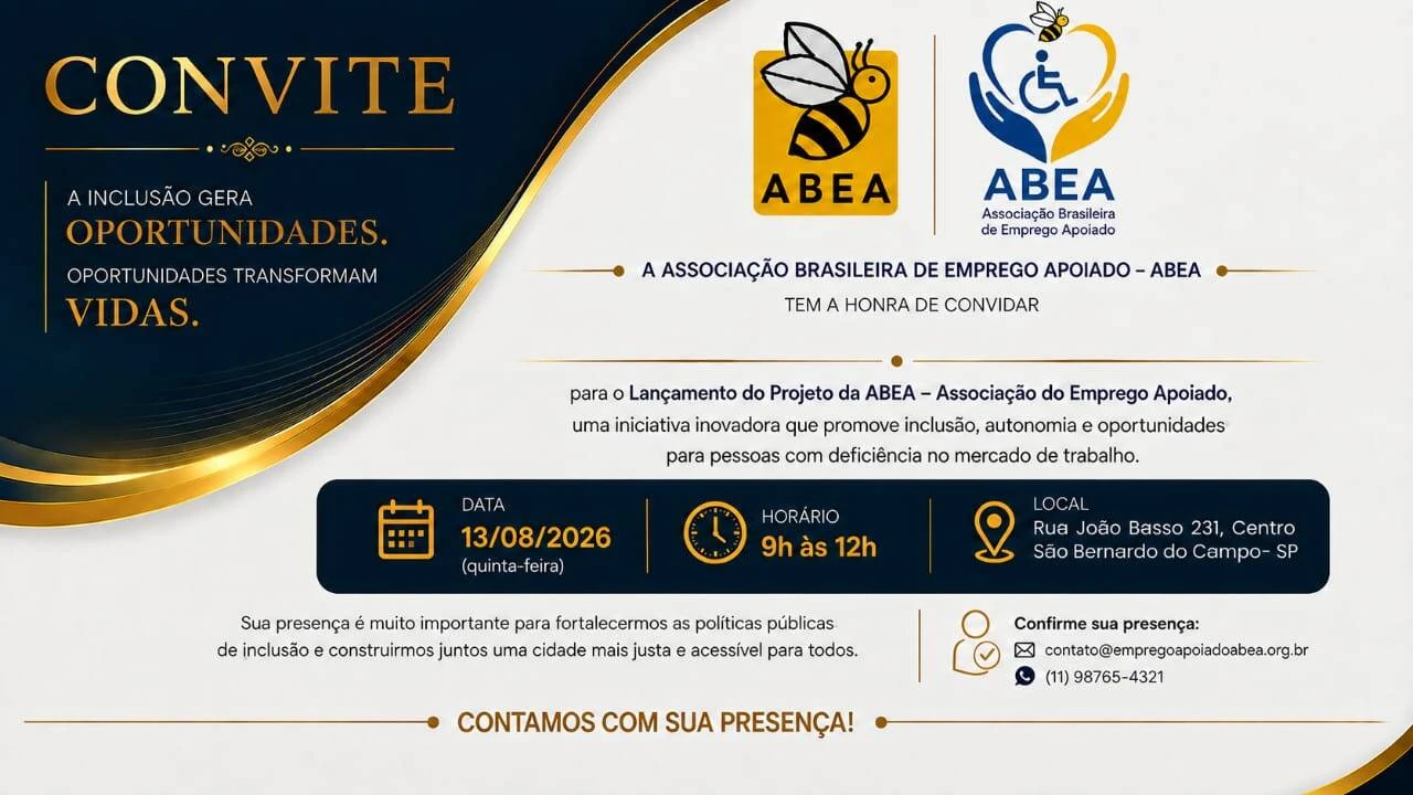 Lançamento do Projeto Emprego Apoiado