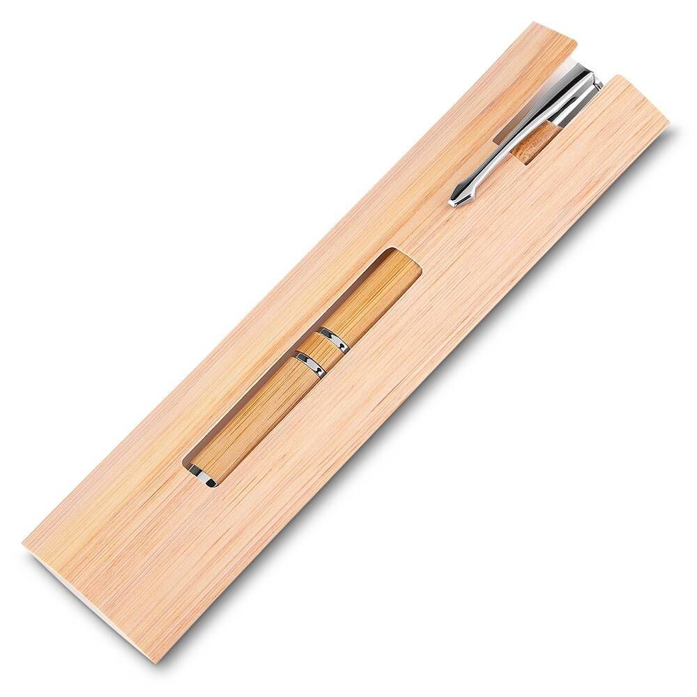 Caneta Ecológica de Bambu com Estojo 145