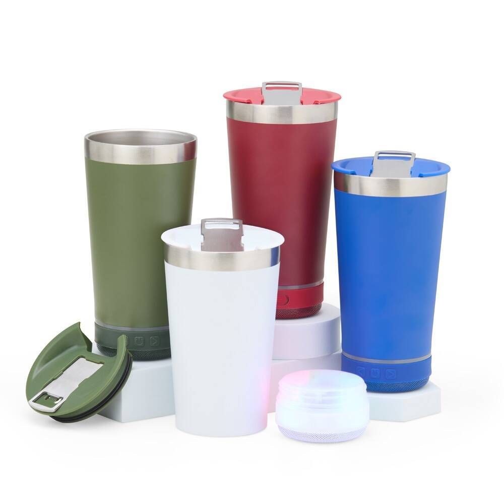 Copo Térmico 400ml com Caixa de Som 1874