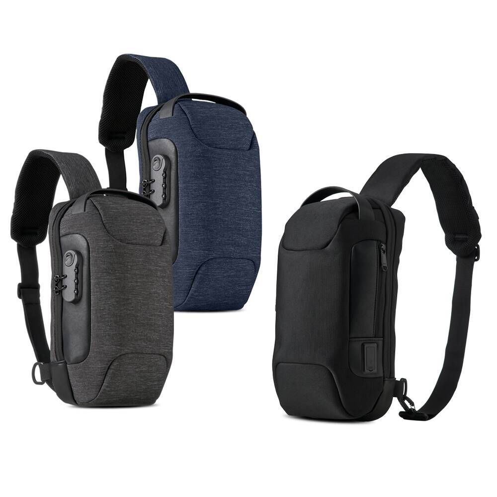 Mochila de Ombro USB Anti-Furto 040