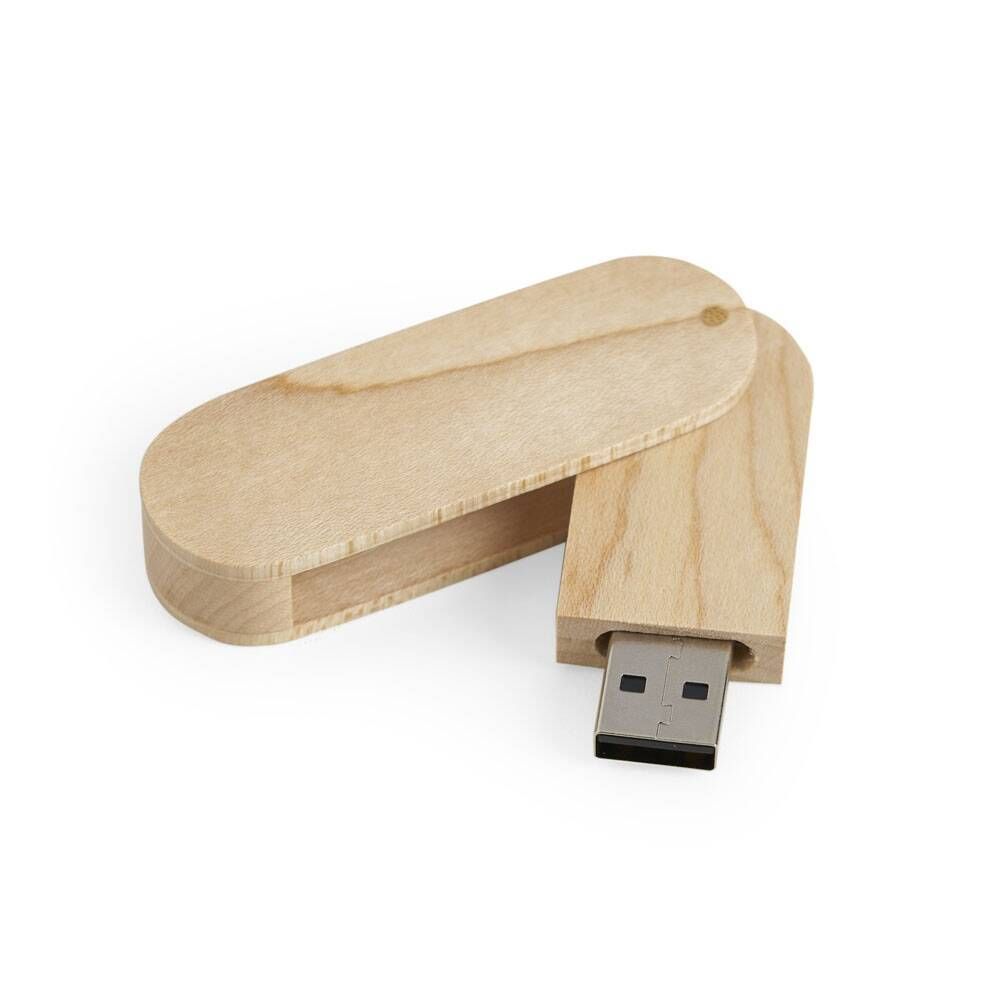 Pen Drive de Madeira Giratório 4GB/8GB 074