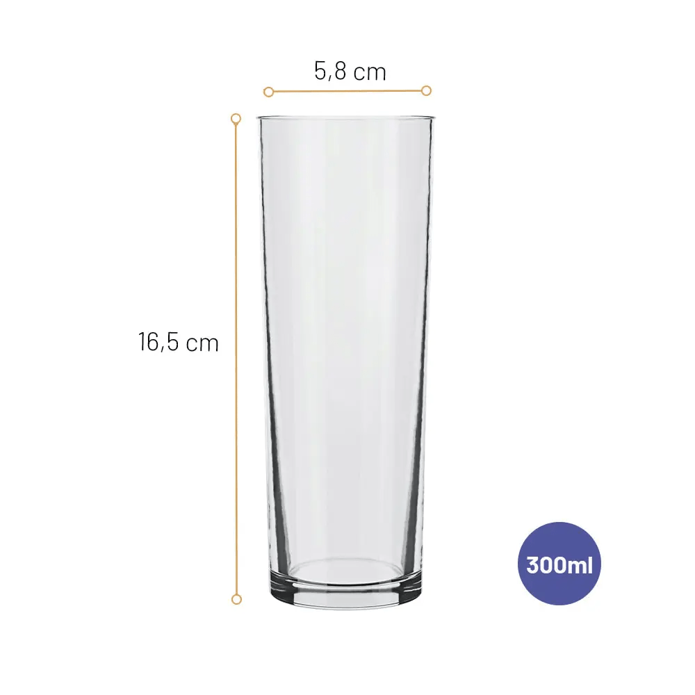 COPO LONG DRINK CYLINDER 300ML