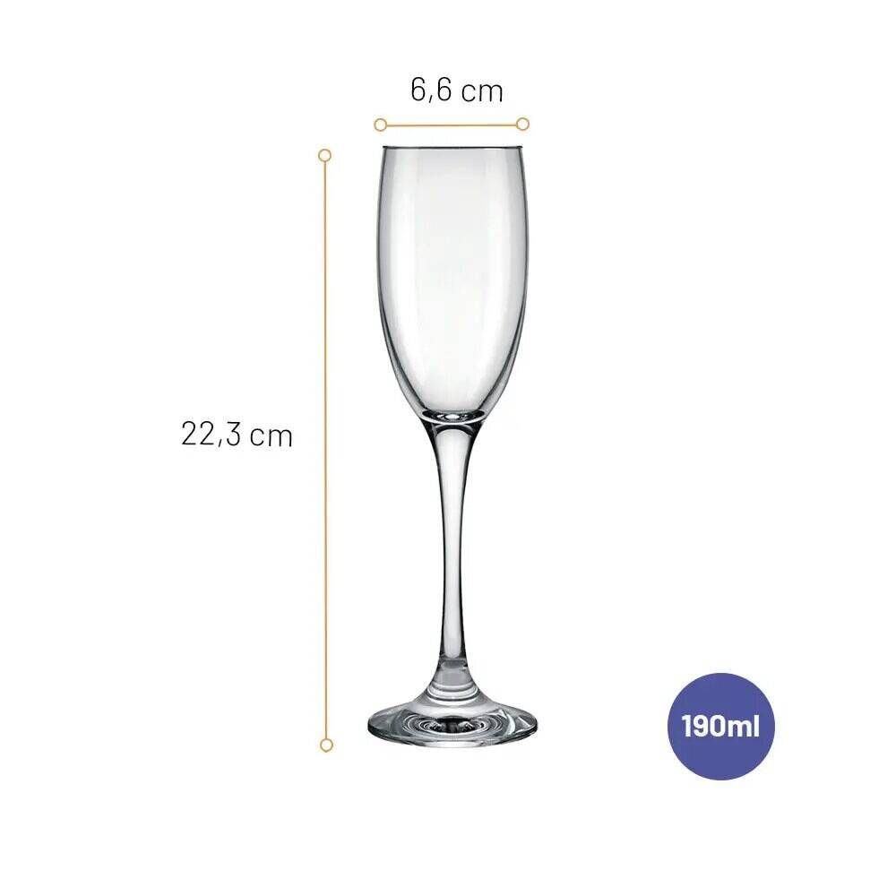 TAÇA CHAMPAGNE BARONE 190ML
