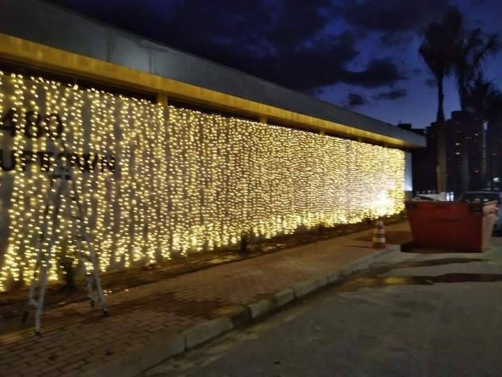 Cortinas de LED Branco Quente - Foto 3