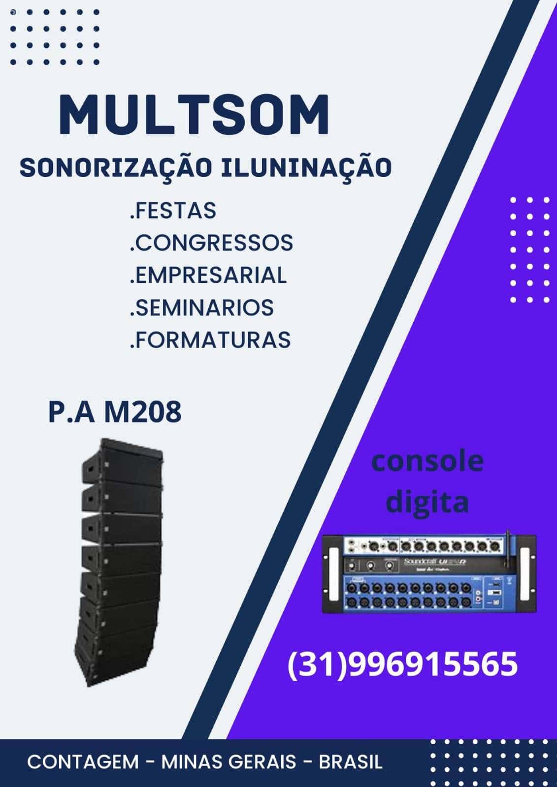 Aluguel de Som Iluminação em Bh e Contagem-MG - Foto 4