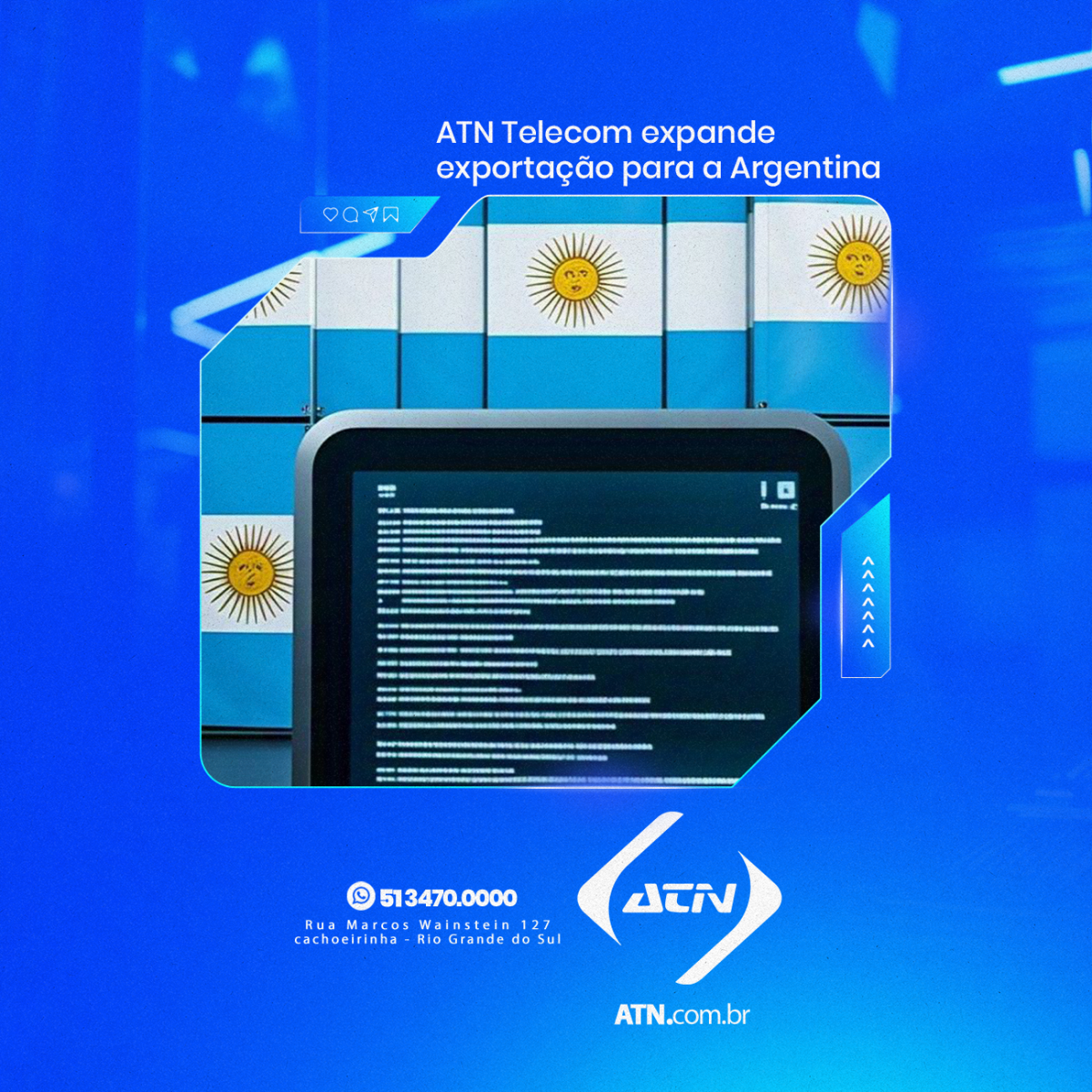 ATN Telecom Expande Atuação Internacional com Exportação para a Argentina