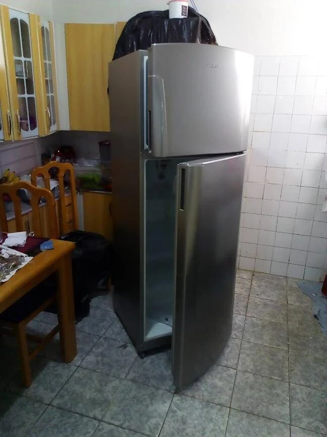 Depois da pintura inox.