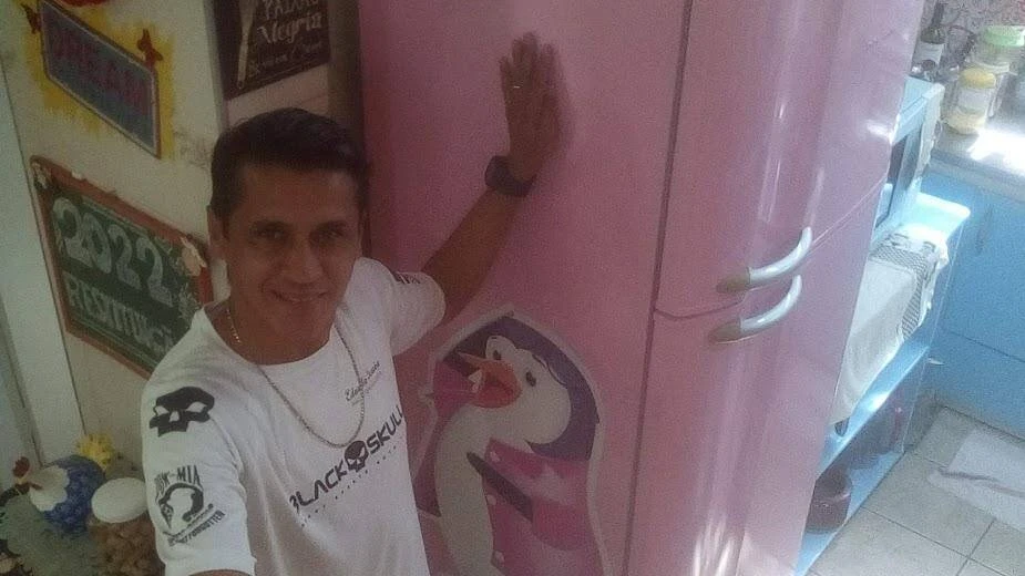 Exclusivo geladeira rosa