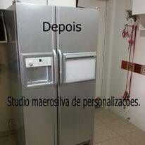 Pintura que imita o inox.