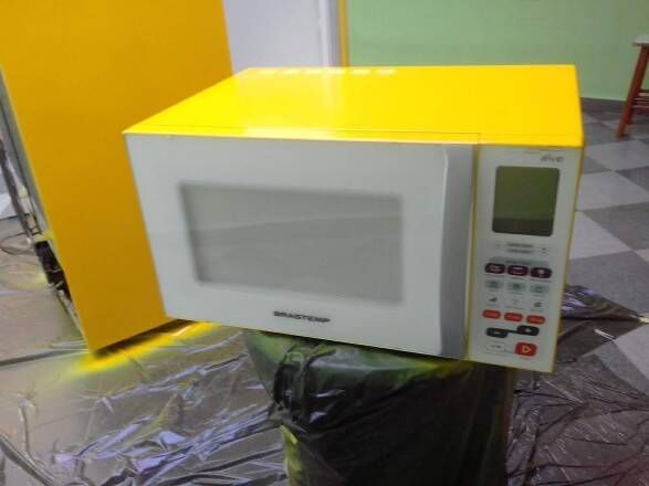 Microondas brastemp amarelo