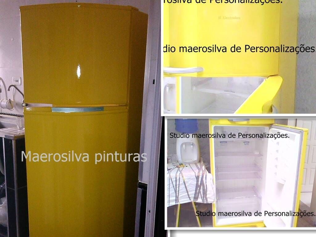 Geladeira consul amarela