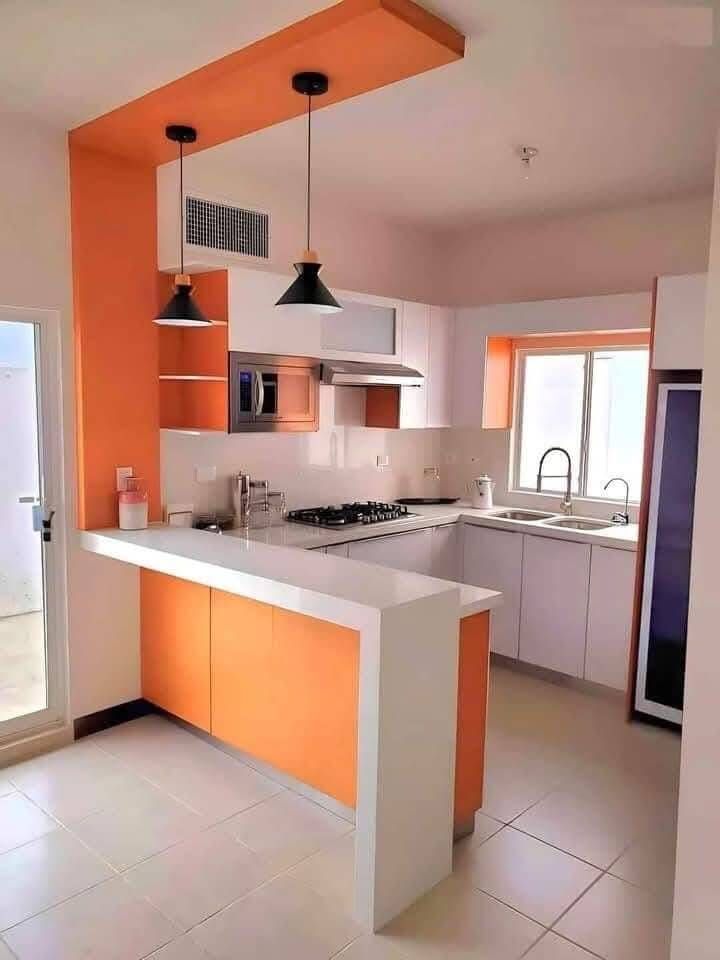 intura em cozinha laranja florense