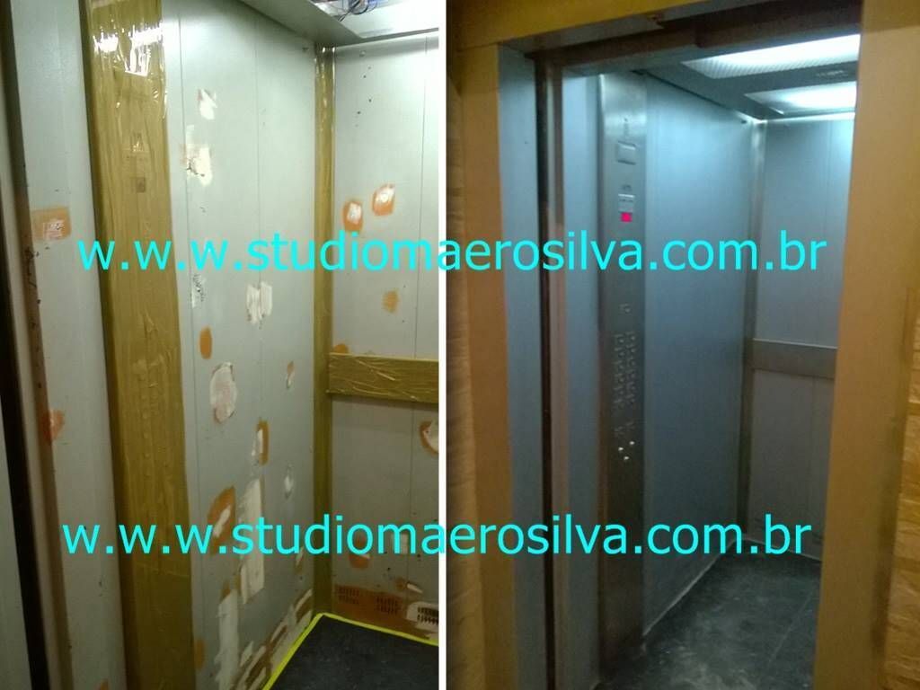 Restauração cabine de elevador.