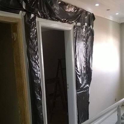 Laqueação de batentes.