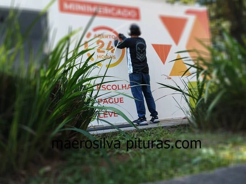 Pintura de conteiner de navio - Foto 1