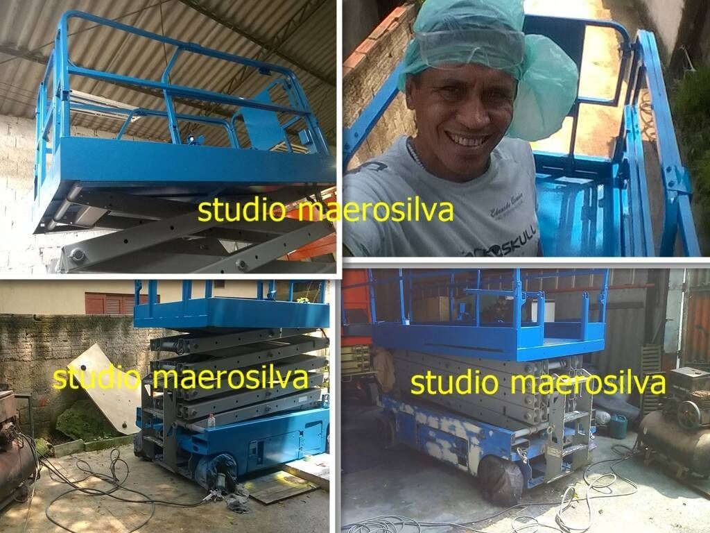 restauração de escada pantografica.