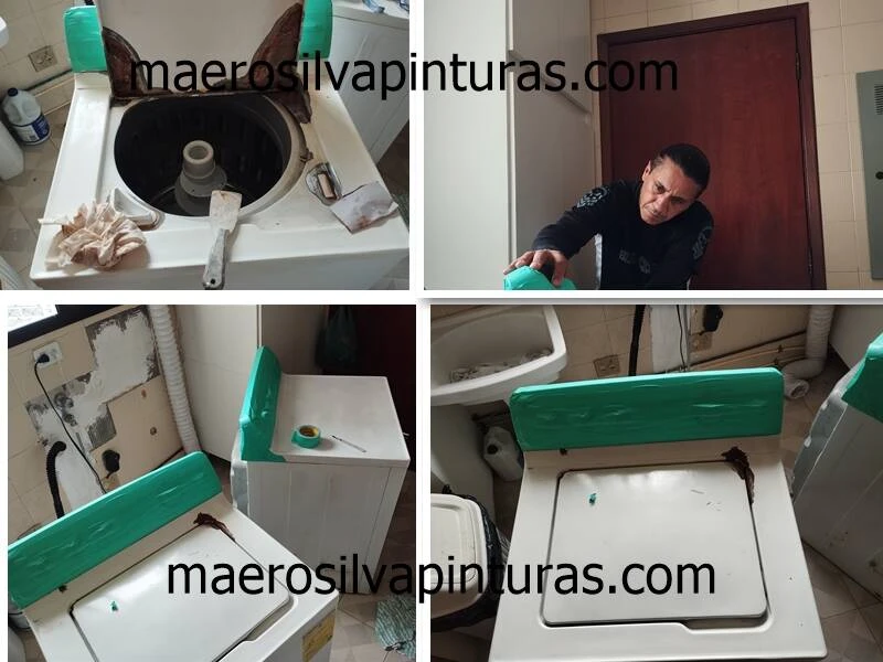 Pintura de maquina de lavar e secar americanas. - Foto 2