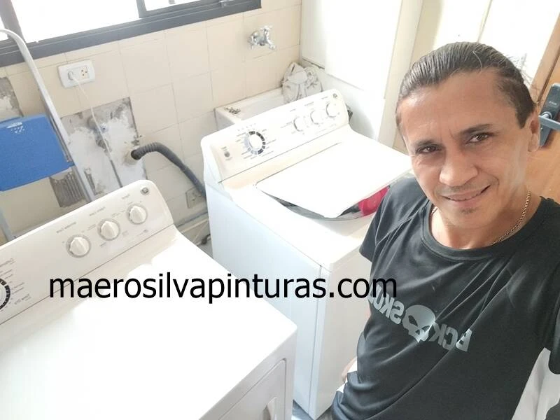 Pintura de maquina de lavar e secar americanas. - Foto 4