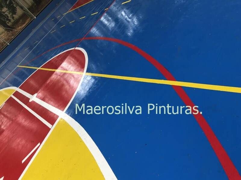 Re pintura de quadra