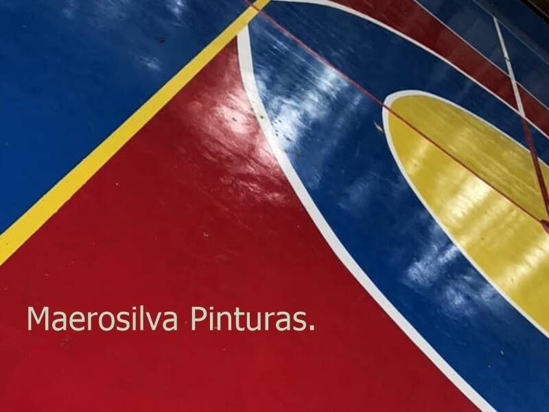 Re pintura de linha em quadra