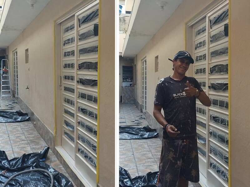 Restauraçaõ de porta antiga.