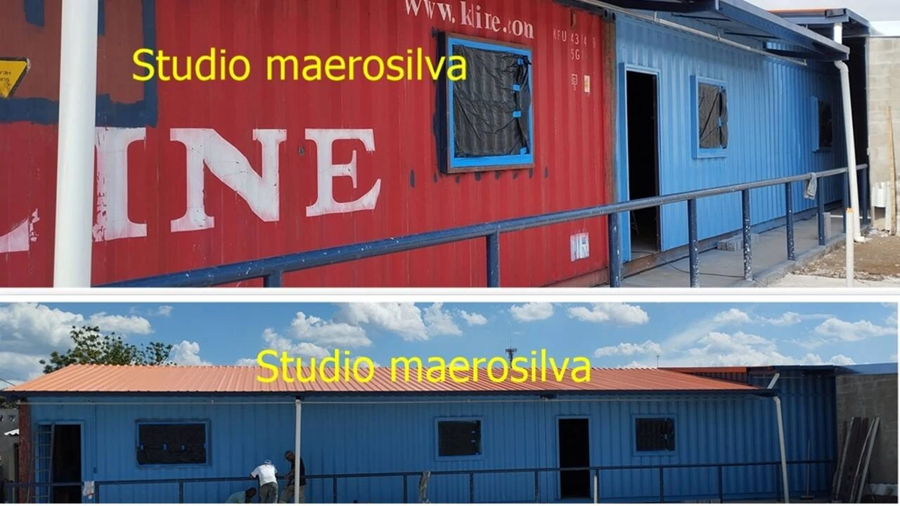 Restauração conteiner navio.