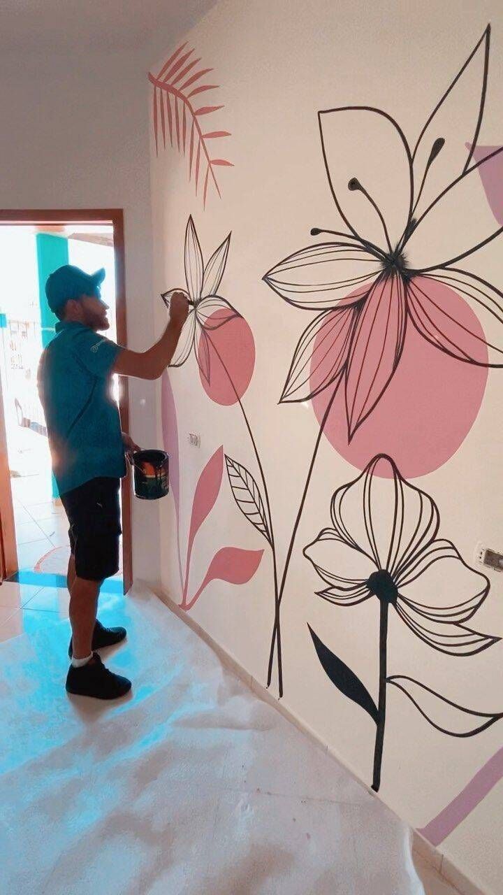 Pintura sendo feita.