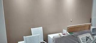 Efeito camurça em parede.