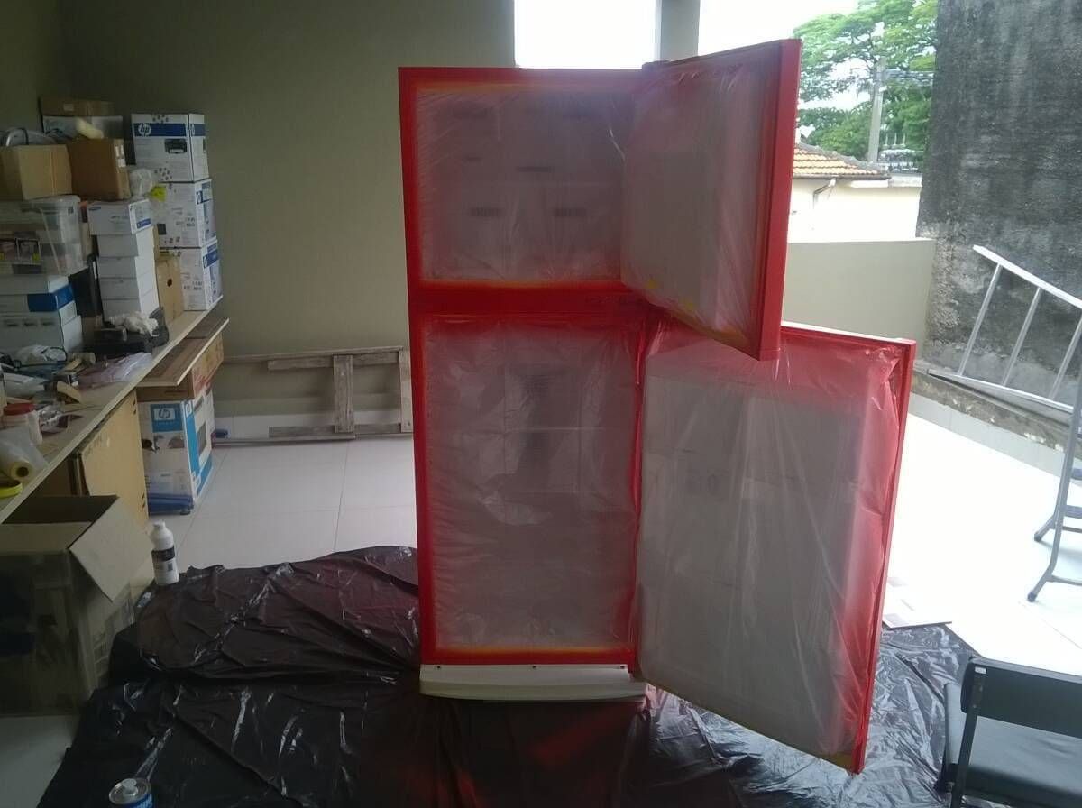 Re pintura geladeira