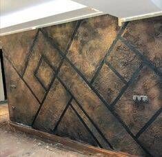 parede efeito pedra queimada.exclusivo.