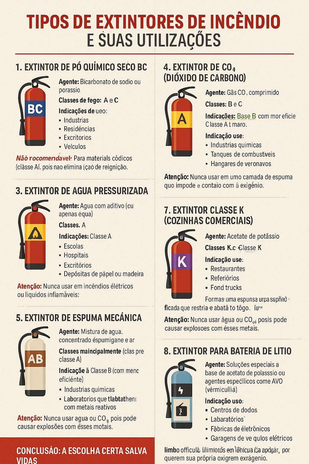 ? Você sabe qual extintor usar em cada tipo de incêndio?