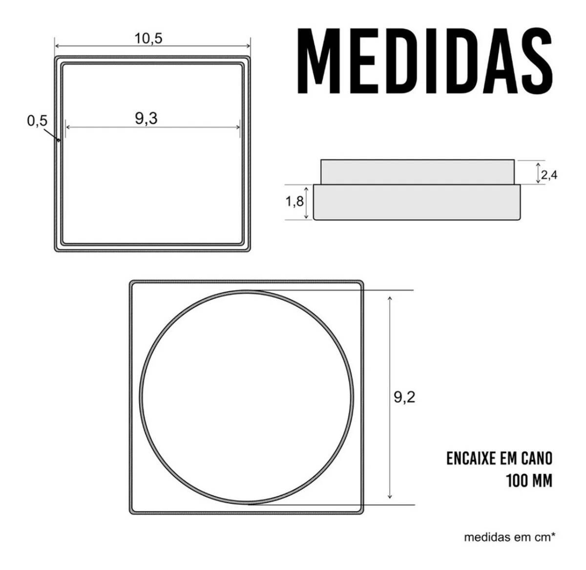 Ralo Oculto 10x10 - Foto 2