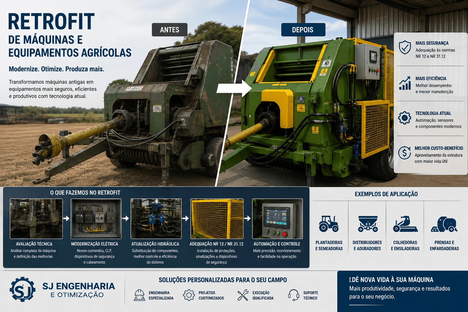 Retrofit de Máquinas e Equipamentos Agrícolas - Foto 1