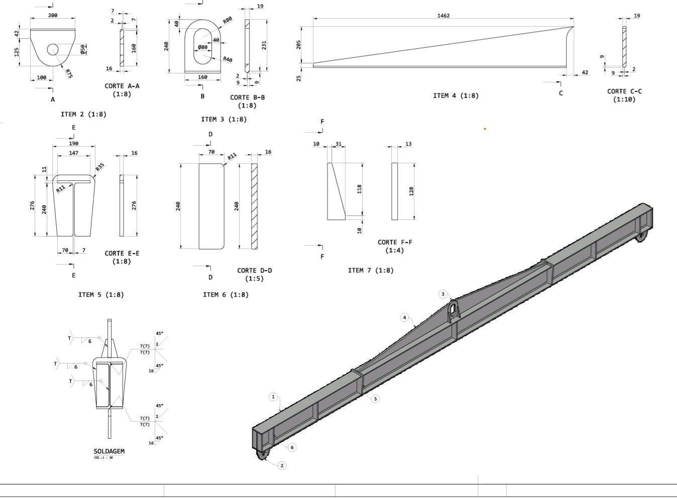 Barra de carga (Balancim)