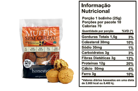 Muffin de Cenoura com Gotas de Chocolate 80% - Foto 3