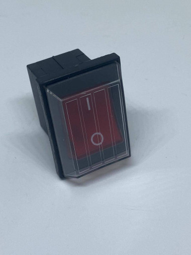 Interruptor bipolar vermelho 16A 250V - Foto 1