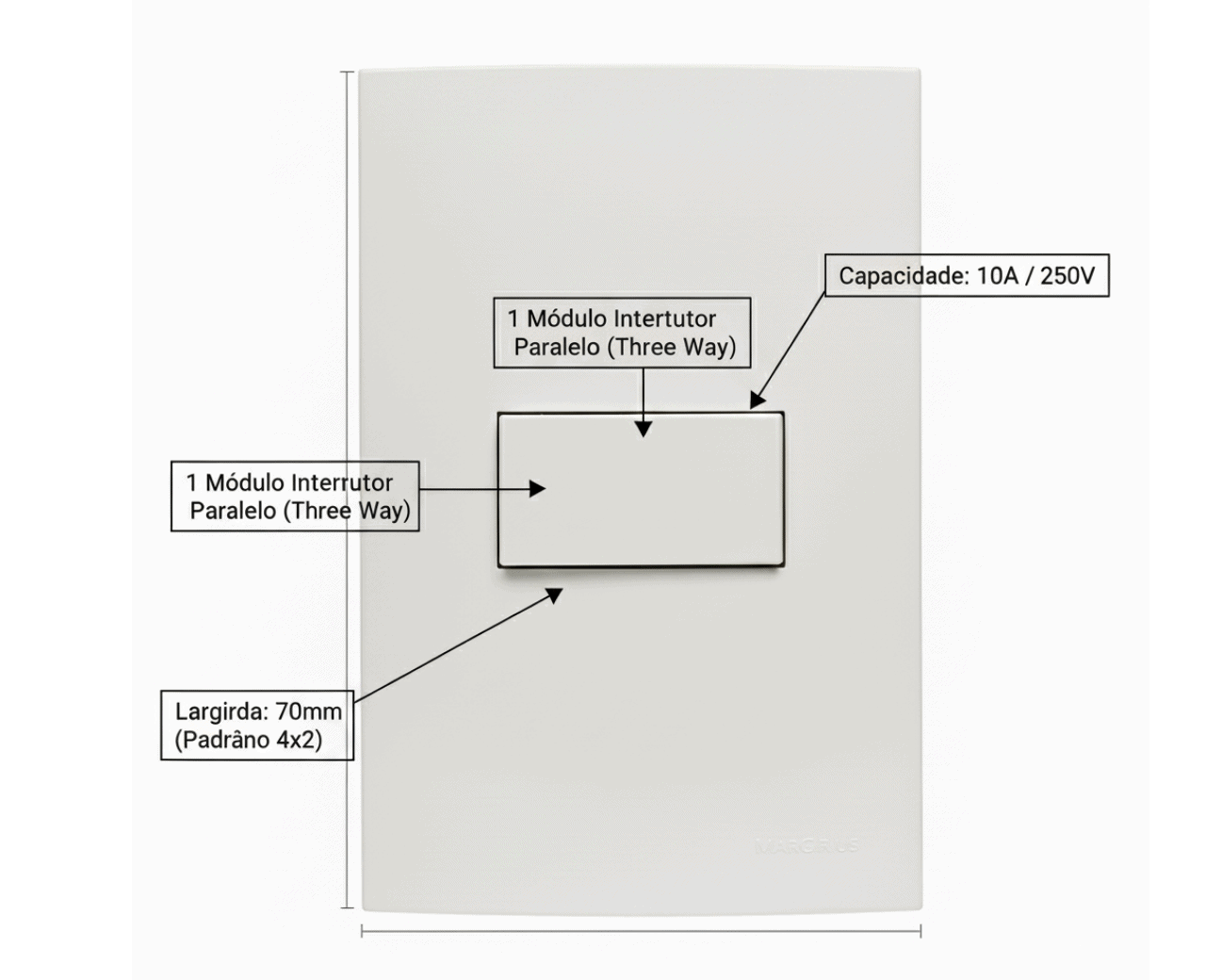 Kit 2 Conjuntos Interruptor Paralelo - Foto 4