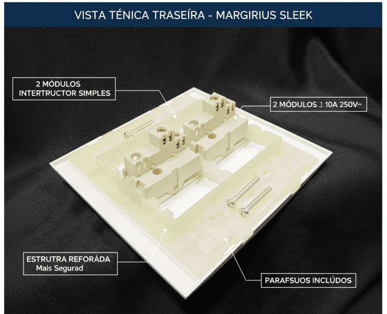 Interruptor Duplo Simples - Foto 4