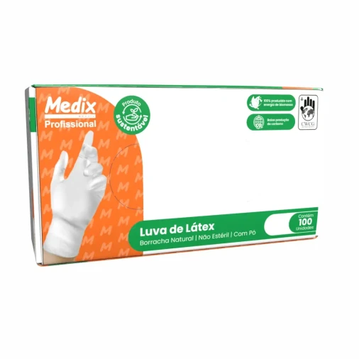 Luva de Látex Com Pó - Foto 1