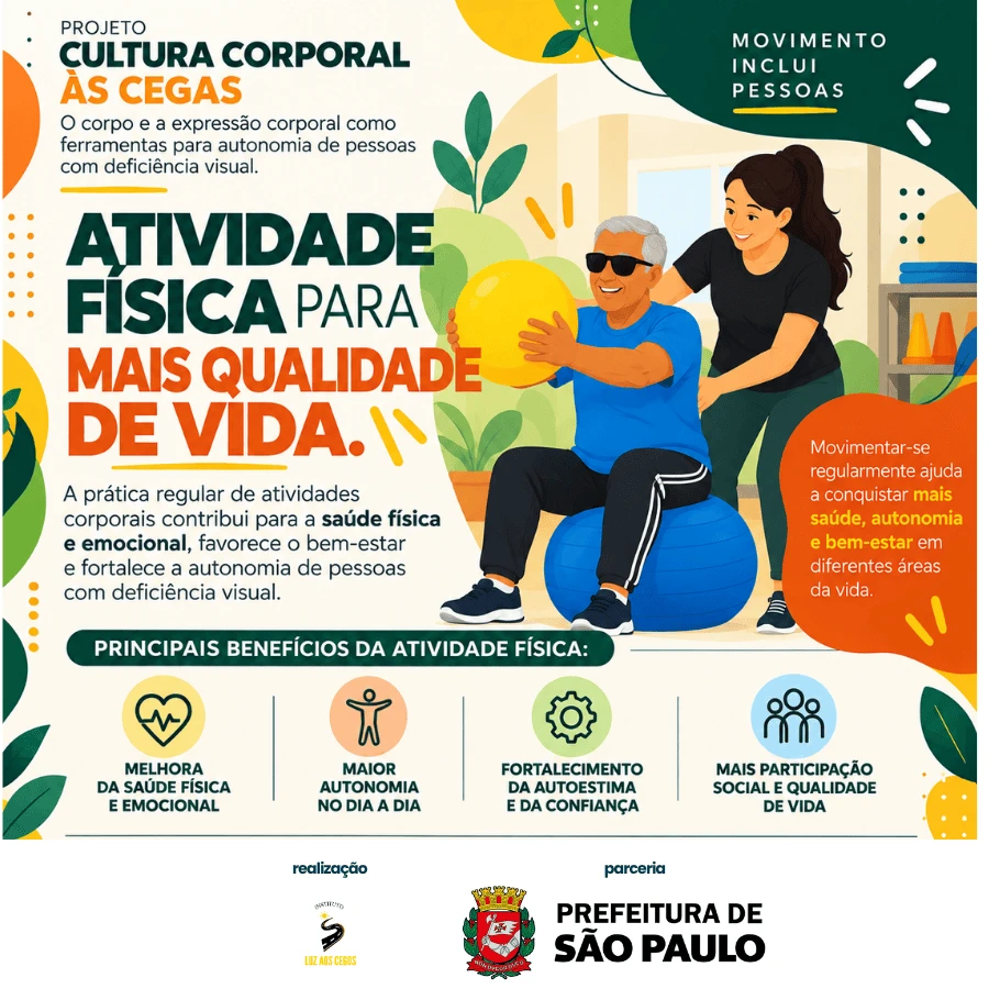Atividade física para mais qualidade de vida.