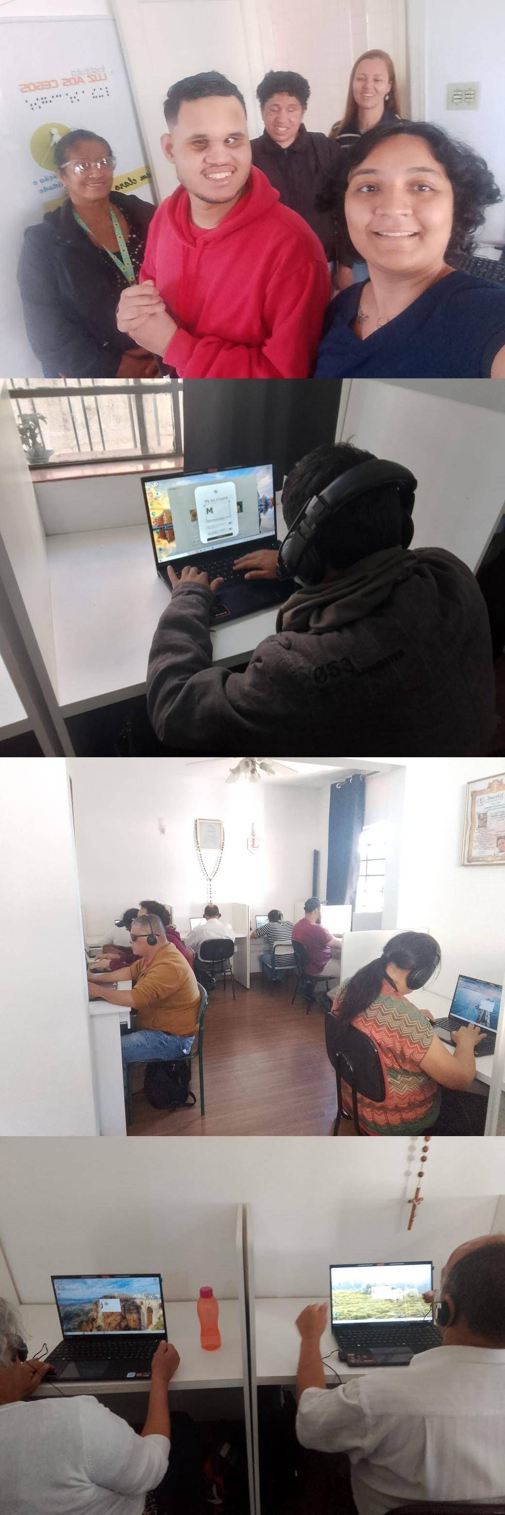 Aula de Informática Acessivel: Digitavox e Reconhecimento de Teclado - Turma Diurna